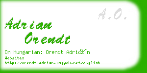 adrian orendt business card